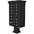 Florence USPS Delivery Pedestal Mounted vogue Classic Cluster Box Unit with 13 Mailboxes, 1 Parcel Locker in Black