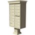 Florence USPS Delivery Pedestal Mounted vogue Classic Cluster Box Unit with 13 Mailboxes, 1 Parcel Locker in Sandstone