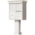 Florence USPS Delivery Pedestal Mounted vogue Classic Cluster Box Unit with 8 Mailboxes, 2 Parcel Lockers in Postal Grey