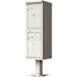 Florence USPS Delivery Pedestal Mounted vital Cluster Box Unit with 2 Parcel Lockers in Postal Grey