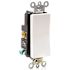 Leviton Decora Plus 20 Amp 120/277-Volt Single-Pole Antimicrobial Treated Rocker Switch, White A5621-2W