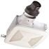 Broan-NuTone LoProfile 80 CFM Ceiling/Wall Bathroom Exhaust Fan with 4 in. Oval Duct or 3 in. Round Duct, ENERGY STAR*