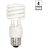 SATCO 60-Watt Equivalent T2 Medium Base CFL Light Bulb, Cool White (4-Pack)
