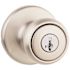 Kwikset Tylo Satin Nickel Keyed Entry Door Knob Featuring SmartKey Security