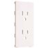 TAYMAC 1-Gang ALLURE Duplex Outlet Insert, White