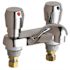 Chicago Faucets Hot and Cold Metering 2-Handle Sink Utility Faucet 0.5 GPM in Chrome Lead Free