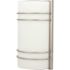 Sunset Lighting Bright Satin Nickel Indoor LED Quarter Wall Sconce