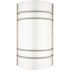 Sunset Lighting Bright Satin Nickel Indoor LED Quarter Wall Sconce