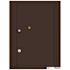 Florence USPS Delivery Recessed Wall Mount 4C Mailbox with 1 Parcel Locker in Dark Bronze