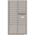 Florence USPS Delivery Recessed Wall Mount 4C Mailbox with 20 Compartments, 2 Parcel Lockers in Silver Speck