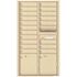 Florence USPS Delivery Recessed Wall Mount 4C Mailbox with 20 Compartments, 2 Parcel Lockers in Sandstone