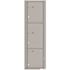 Florence USPS Delivery Recessed Wall Mount 4C Mailbox with 3 Parcel Lockers in Silver Speck