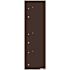 Florence USPS Delivery Recessed Wall Mount 4C Mailbox with 3 Parcel Lockers in Dark Bronze