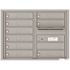 Florence USPS Delivery Recessed Wall Mount 4C Mailbox with 9 Compartments in Silver Speck