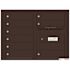 Florence USPS Delivery Recessed Wall Mount 4C Mailbox with 9 Compartments in Dark Bronze