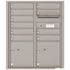 Florence USPS Delivery Recessed Wall Mount 4C Mailbox with 10 Compartments, 2 Parcel Lockers in Silver Speck