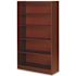 Lorell PANEL BOOKCASE, 5 SHELVES, CHERRY, 36X12X60 IN.