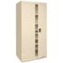Lorell Fortress Series 36 in. x 18 in. x 72 in., Putty, Steel Storage Cabinets
