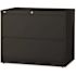 Lorell 42 in. x 18.6 in. x 28.1 in. Black 2-Drawer Lateral Files