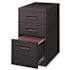 Lorell 15 in. x 19 in. x 28 in. 4-Drawer Black Box/Box/File Mobile Pedestal Files