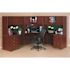 Lorell Essential Mahogany Mobile Pedestal File Cabinet