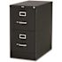 Lorell 15 in. x 26-1/2 in. x 28-3/8 in. Black Vertical File Cabinet with 2-Drawers Security Lock and Letter Files