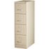 Lorell 15 in. x 26-1/2 in. x 52 in. Putty Vertical File Cabinet with 4-Drawers, Security Lock and Letter Files