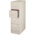 Lorell 18 in. x 26-1/2 in. x 52 in. Light Gray Vertical File Cabinet with 4-Drawers, Security Lock and Legal Files