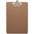 Business Source 6 in. x 9 in. Clipboard with Standard Metal Clip, Brown