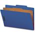 Nature Saver Cleared Top-Dab 8-1/2 in. x 14 in. Classification Folder with 2 in. Expansion and 1-Dividers, Dark Blue