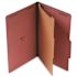 Nature Saver 8-1/2 in. x 11 in. Classification File Folder with 2 in. Expansion and 1-Dividers, Red