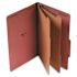 Nature Saver 8-1/2 in. x 11 in. Classification File Folder with 2 in. Expansion and 1-Dividers, Red