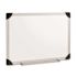 Lorell 24 in. x 18 in. Dry Erase Board, White Styrene Surface with Aluminum Frame