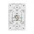 Leviton 1-Gang White Plastic Screw Terminals Standard Telephone Wall Jack (1-Pack) 40214-W