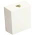 Leviton White Phone Jack Plastic Surface Mount Screw Terminals Wall Plate (1- Pack) 4625A-24W