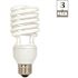 SATCO 75-Watt Equivalent T2 Medium Base CFL Light Bulb, Cool White (3-Pack)