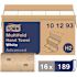 TORK Advanced Soft Xpress White 3-Panel 2-Ply Multi-Fold Paper Towels (189-Sheets per Pack, 16-Pack per Case)