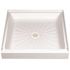 MUSTEE 32 x 32 Alcove Shower Pan Base with Center Drain in White