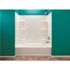 MUSTEE Durawall 42 in. x 72 in. x 58 in. 5-Piece Easy Up Adhesive Bath Tub Surround in White