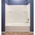 MUSTEE Durawall 30 in. x 60 in. x 55 in. 5 Piece Easy Up Adhesive Alcove Tub Surround in White