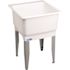 MUSTEE Utilatub 20 Gallon 23 in. x 25 in. Freestanding Laundry/Utility Sink in white