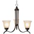 Monument 3-Light Oil Rubbed Bronze 1-Tier Chandelier