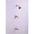 Premier Seasons Single Handle Tub and Adjustable 1.8 GPM Showerhead Kit with Valve in Brushed Nickel