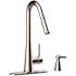 Premier Essen Single-Handle Pull-Down Sprayer Kitchen Faucet with Soap Dispenser in Chrome