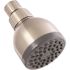 ProPlus 1-Spray 2.8 in. Single Wall Mount Low Flow Fixed Shower Head in Brushed Nickel