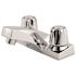 Pfister 4 in. Centerset Double Handle Bathroom Faucet with Metal Knobs in Polished Chrome