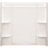 Sterling Ensemble Alcove 60 in. x 30 in. x 55 in. Fixed 3-Piece Direct-to-Stud Tub Surround in White