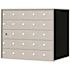 Florence Recessed Wall Mount Horizontal Mailbox with 24 Compartments in Anodized Aluminum
