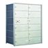 Florence Recessed Wall Mount Horizontal Mailbox with 11 Compartment in Anodized Aluminum