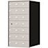 Florence Recessed Wall Mount Horizontal Mailbox with 20 Compartments in Anodized Aluminum